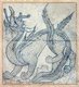 Turkey: Ink-on-paper drawing of a dragon, anon., c. late 17th century